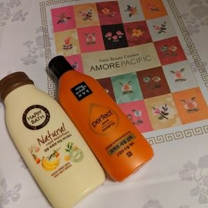 Amore Pacific body wash and shampoo